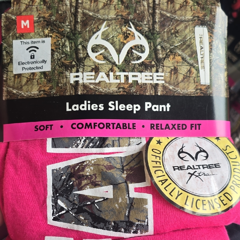 Realtree Ladies Sleep Pant - Pink and Camouflage